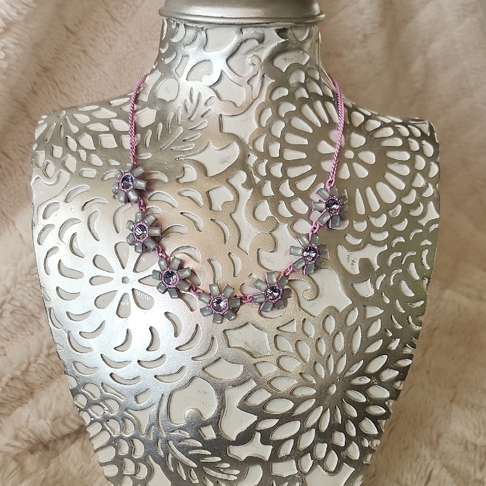 Elegant Pastel Floral Necklace